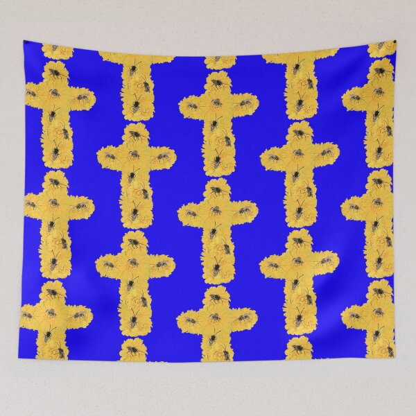 Item preview, dandelion bee cross designed and sold by gracehopelove.