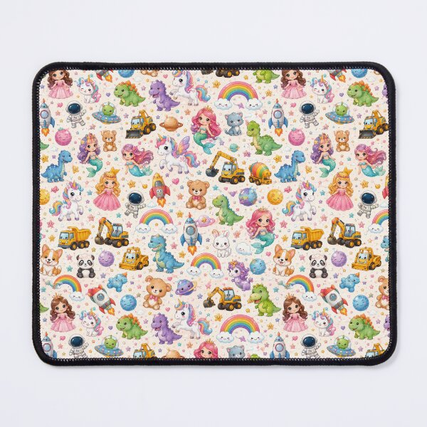 Item preview, Kids Kawaii pastel wonderland pattern designed and sold by Military Insignia Products.