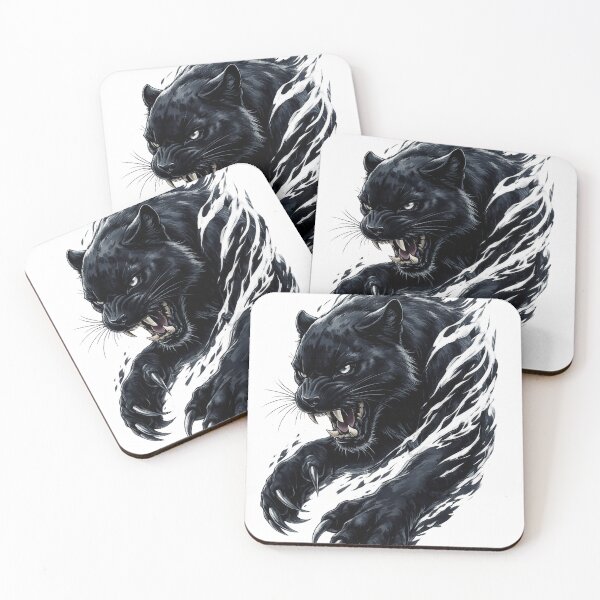 Item preview, Roaring Black Panther Wildlife Graphic Art designed and sold by SK ArtNest.