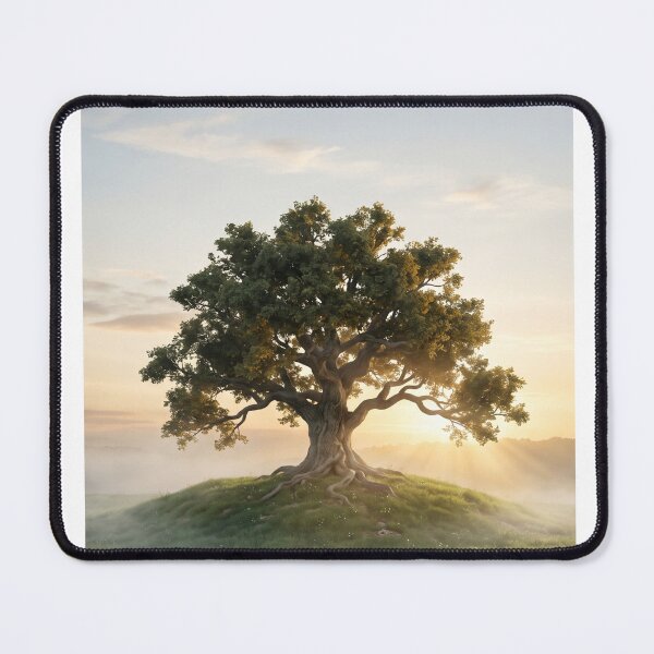 Item preview, The Circle of Stillness | Minimalist Tree Illustration | Premium Mindfulness Wall Art | Scandinavian Nature T-Shirt designed and sold by SAJ Design Studio.