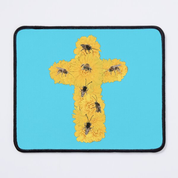 Item preview, dandelion bee cross designed and sold by gracehopelove.