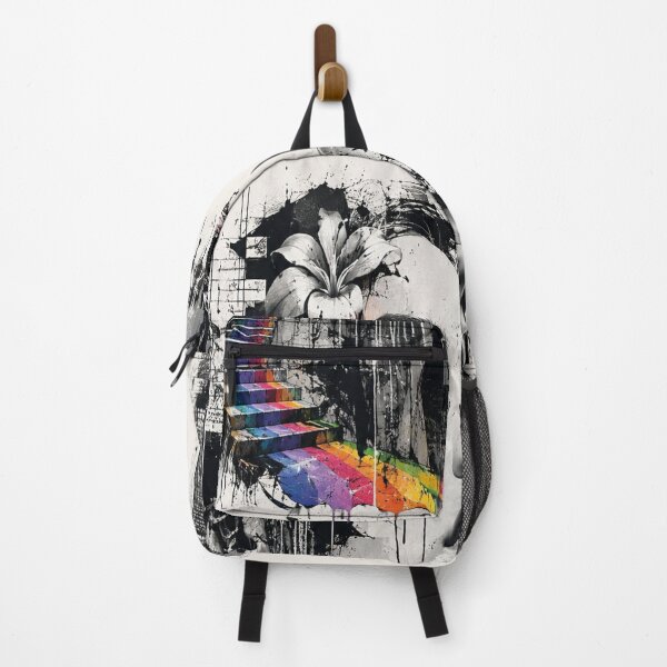 Item preview, Between reality and color - Surreal Street Art Collage designed and sold by Personiq Kaleido.