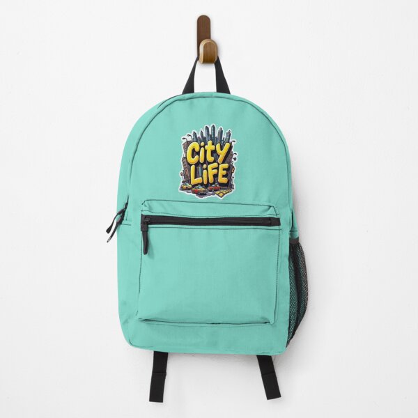 Item preview, City Life Urban Street Skyline Yellow Bubble Letters designed and sold by GlowAura7.