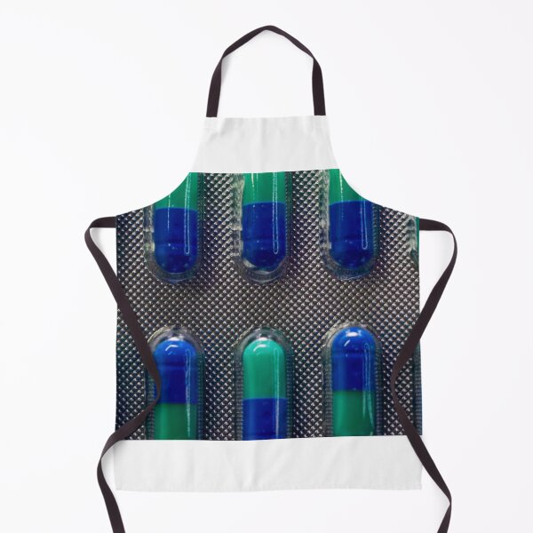 Item preview, Blue and Green Capsules in Blister Pack Close-Up, Medicine and Pharmaceutical Health Concept designed and sold by Nmallia.