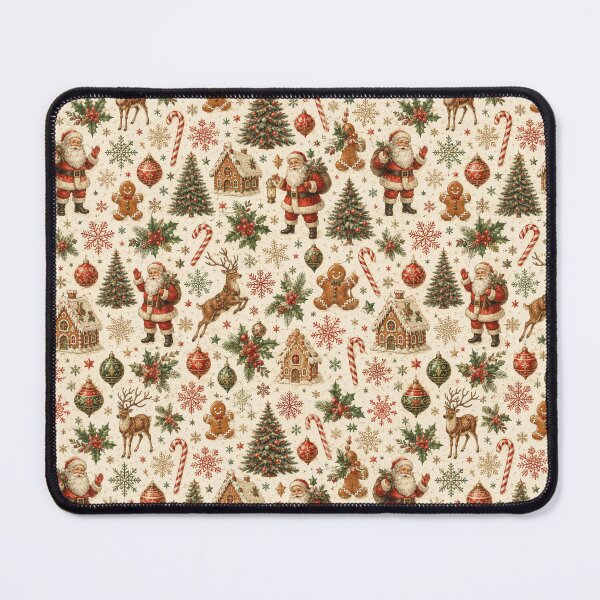 Item preview, Retro vintage holiday pattern decorations designed and sold by Military Insignia Products.