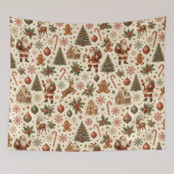 Item preview, Retro vintage holiday pattern decorations designed and sold by Military Insignia Products.