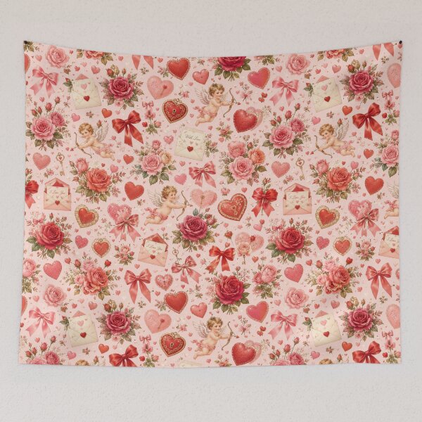 Item preview, Romantic vintage Valentine pattern designed and sold by Military Insignia Products.