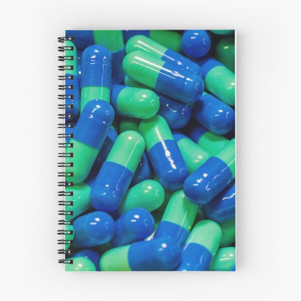 Item preview, Blue and Green Capsules Pile of Medicine Pills for Pharmacy and Healthcare Concept designed and sold by Nmallia.