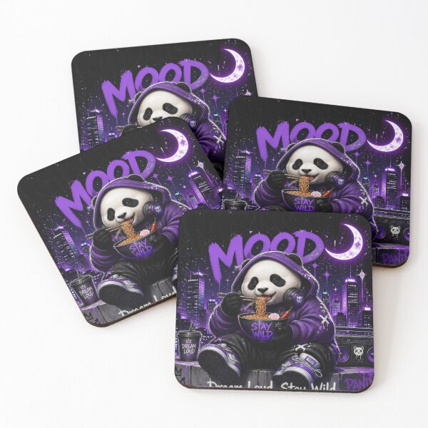 Item preview, Midnight Mood Panda Graphic Streetwear Design designed and sold by Apexcart.