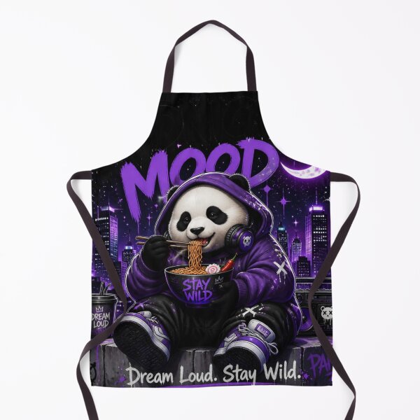 Item preview, Midnight Mood Panda Graphic Streetwear Design designed and sold by Apexcart.