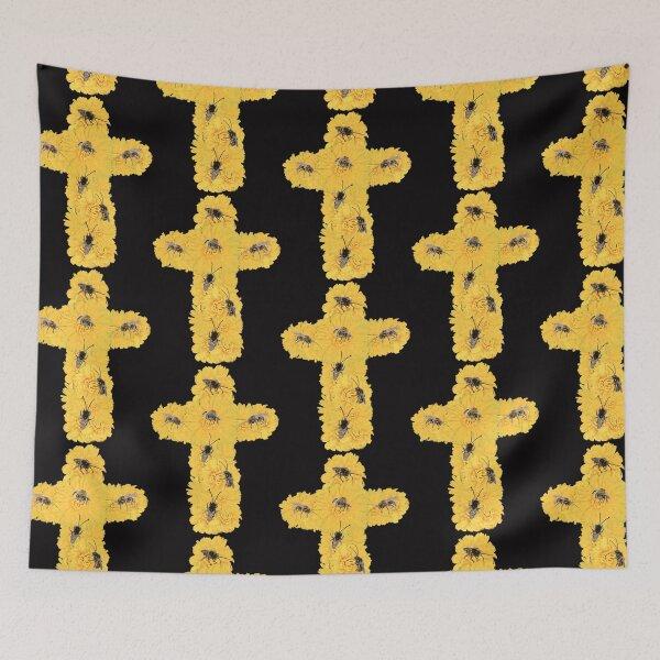 Item preview, dandelion bee cross designed and sold by gracehopelove.