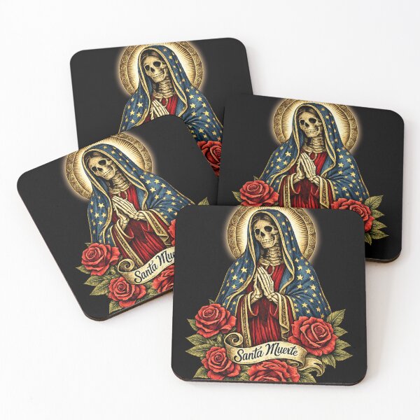Item preview, Santa Muerte Mexican Floral Saint Death designed and sold by HechoEnAztlan.