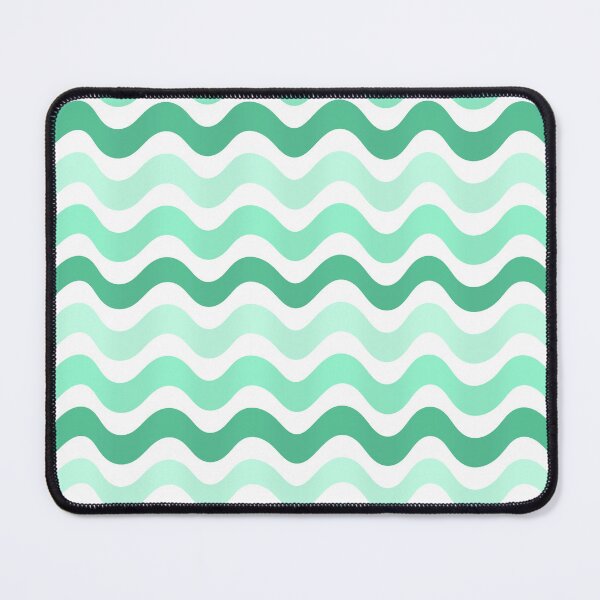Item preview, 3D Abstract wave pattern- Teal green shade designed and sold by Pattern Petals.