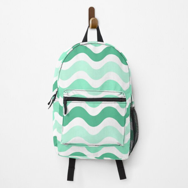 Item preview, 3D Abstract wave pattern- Teal green shade designed and sold by Pattern Petals.