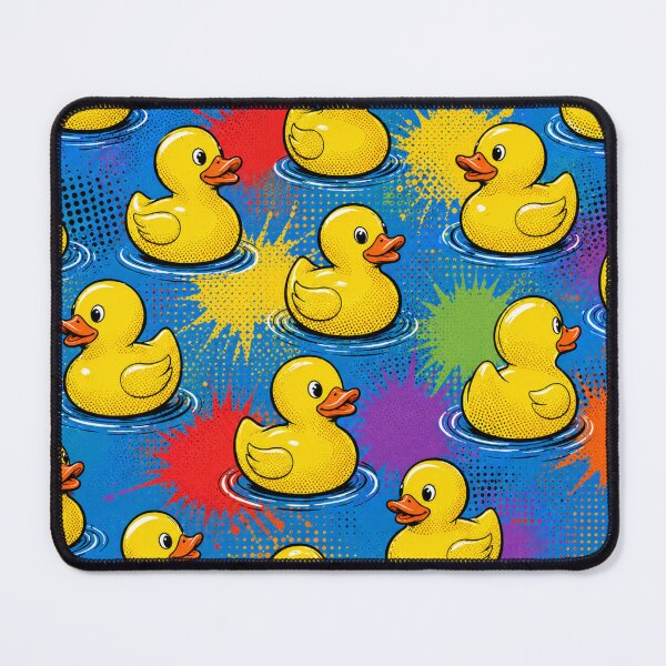 Item preview, Rubber Duck Pop Art Pattern Cute Bath Time Lover Graphic Tee designed and sold by TM DESIGNS AND MORE.