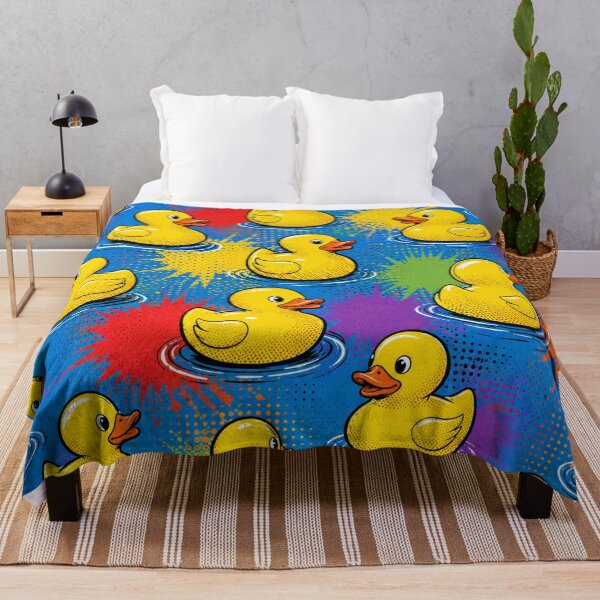 Item preview, Rubber Duck Pop Art Pattern Cute Bath Time Lover Graphic Tee designed and sold by TM DESIGNS AND MORE.