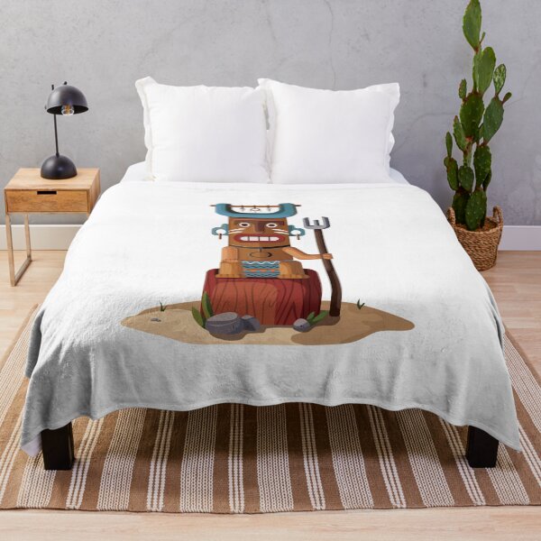 Item preview, Cute Tiki Totem Tribal Chief Illustration designed and sold by sinemosis.