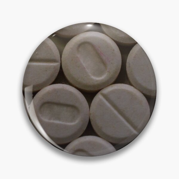 Item preview, Close-Up Of Round White Tablets And Pills Arranged On A Surface For Medical Use And Care designed and sold by Nmallia.