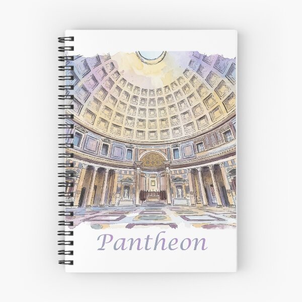Item preview, Rome Italy Pantheon Interior Dome Watercolor Art designed and sold by NareArt.