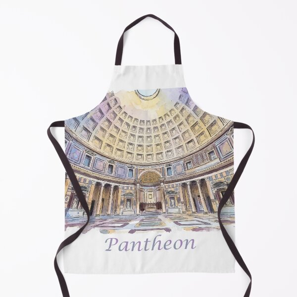 Item preview, Rome Italy Pantheon Interior Dome Watercolor Art designed and sold by NareArt.