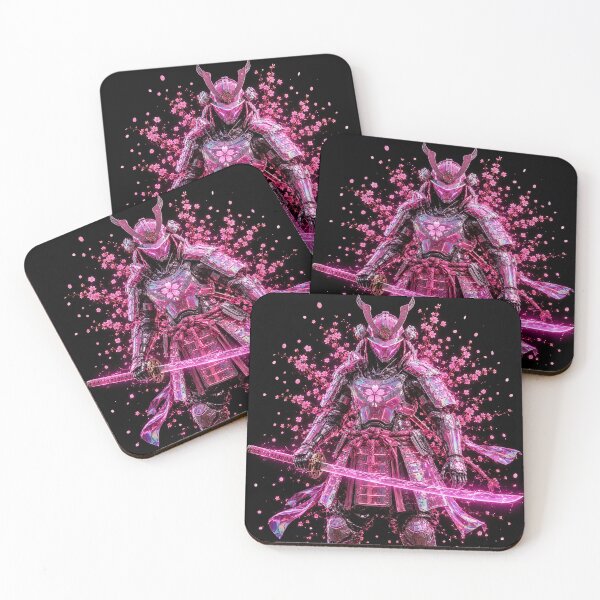 Item preview, Cyber Sakura Samurai Poster | Pink Holographic Cyberpunk Warrior with Neon Katana | Futuristic Japanese Wall Art designed and sold by lavanya11.