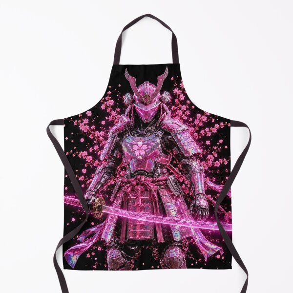 Item preview, Cyber Sakura Samurai Poster | Pink Holographic Cyberpunk Warrior with Neon Katana | Futuristic Japanese Wall Art designed and sold by lavanya11.