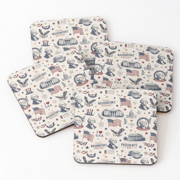 Item preview, Vintage Washington’s Birthday Americana Pattern designed and sold by Military Insignia Products.