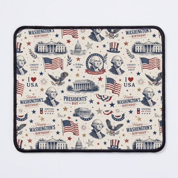 Item preview, Vintage Washington’s Birthday Americana Pattern designed and sold by Military Insignia Products.