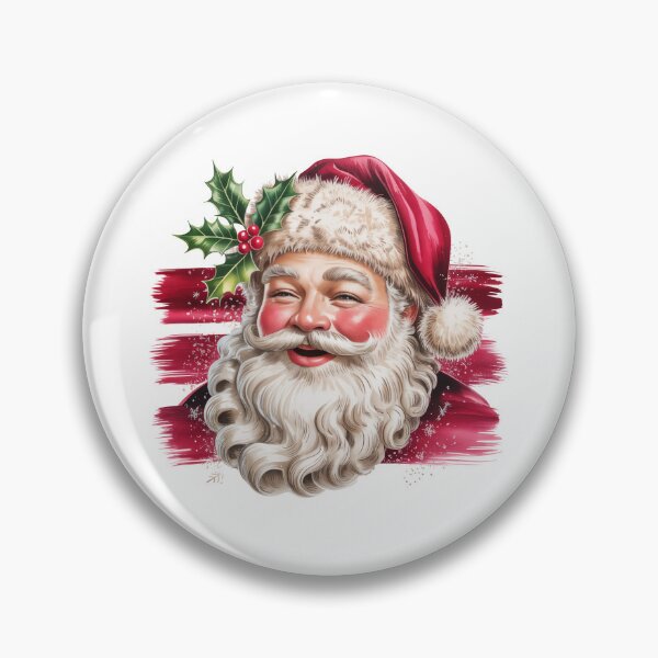 Item preview, Jolly Santa with Holly Leaves designed and sold by jkrphoto.
