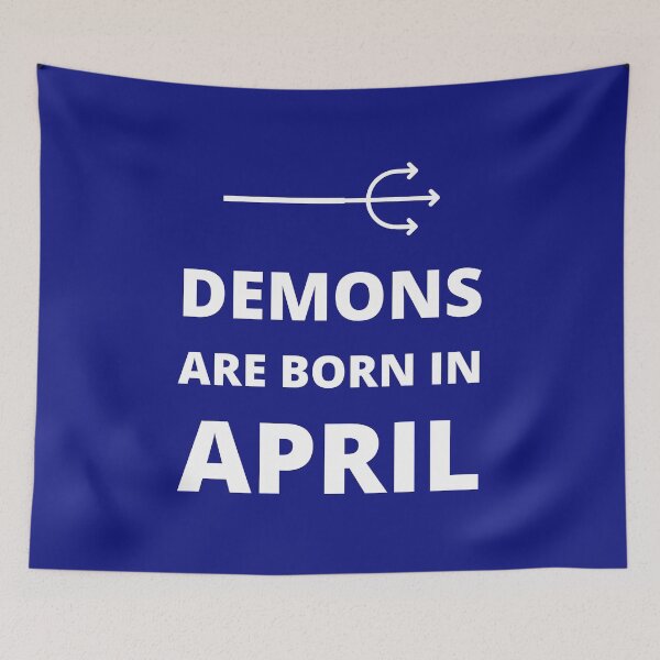 Item preview, Demons are born in April designed and sold by fev-rocks.