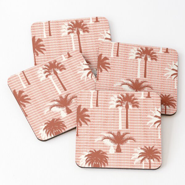Item preview, Retro Blood Orange Tropical Palms Seamless Pattern designed and sold by MammothArt.