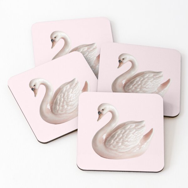 Item preview, Vintage Pink Porcelain Swan Figurine designed and sold by jianina-alondra.