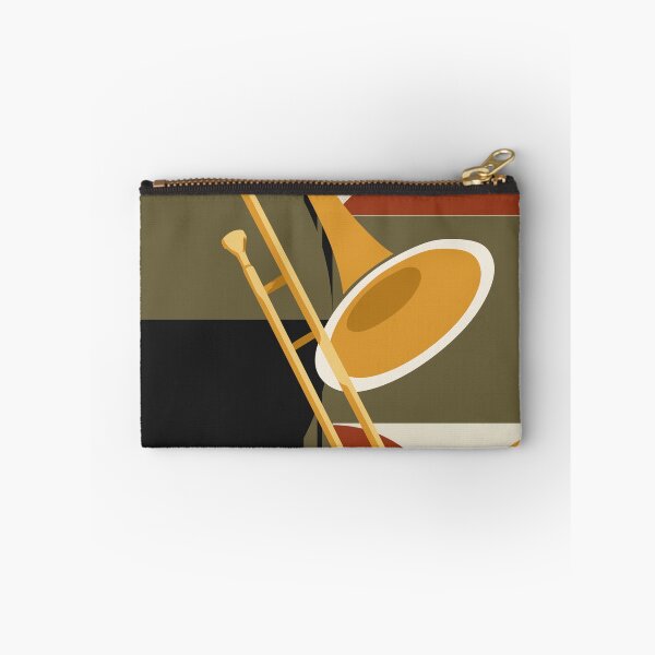 Item preview, Bauhaus Trombone Art | Minimalist Brass Instrument Print | Mid-Century Modern Jazz Print | Abstract Geometric Music Decor designed and sold by Studio pod Burom.