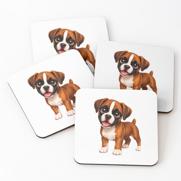 Item preview, Cute Boxer Puppy Illustration  designed and sold by BackgroundND.