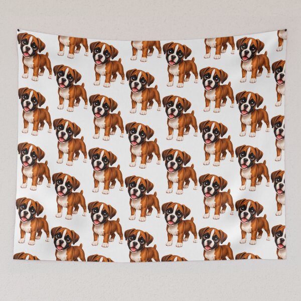 Item preview, Cute Boxer Puppy Illustration  designed and sold by BackgroundND.