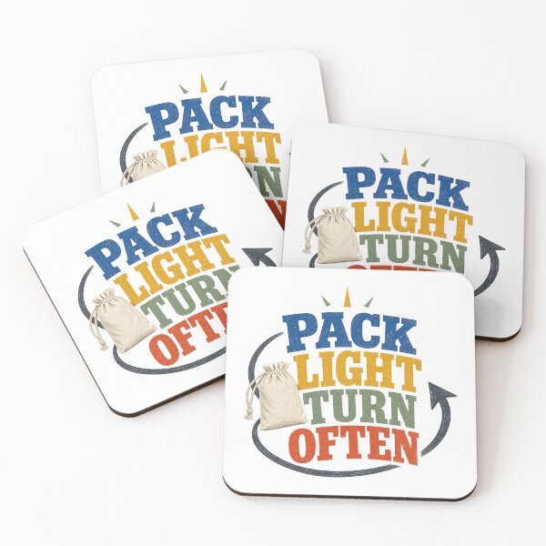 Item preview, Pack Light Turn Often designed and sold by aihrgdesign.