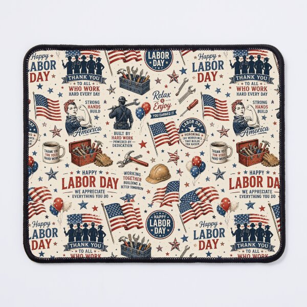 Item preview, Vintage Labor Day Workday Celebration Pattern designed and sold by Military Insignia Products.