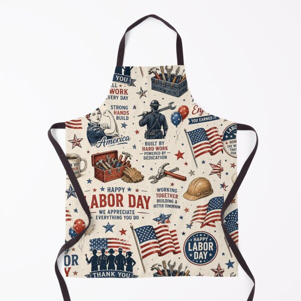 Item preview, Vintage Labor Day Workday Celebration Pattern designed and sold by Military Insignia Products.