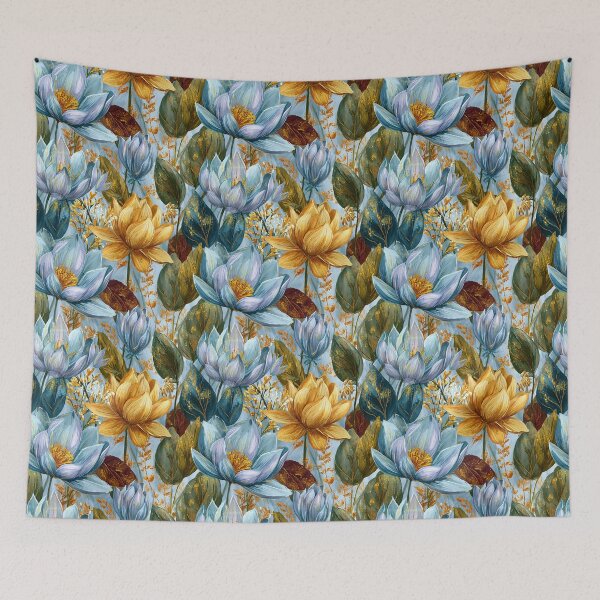 Item preview, Ornamental Lotus Flower  - Birth Flower Pattern - Unique Gifts For Women designed and sold by RoyalStarsPatts.