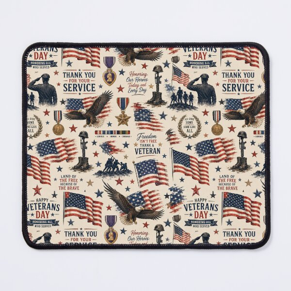Item preview, Vintage Veterans Day Tribute Pattern designed and sold by Military Insignia Products.