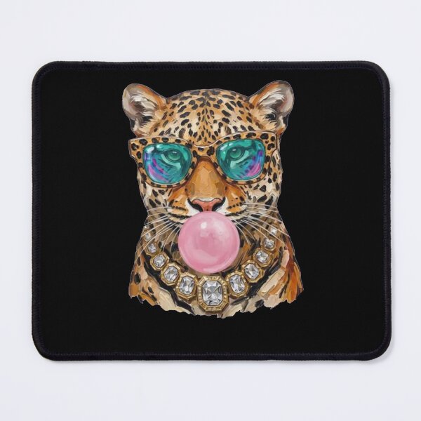 Item preview, Stylish Leopard with Sunglasses & Bubble Gum | Glam Animal Fashion designed and sold by Gbriel3.