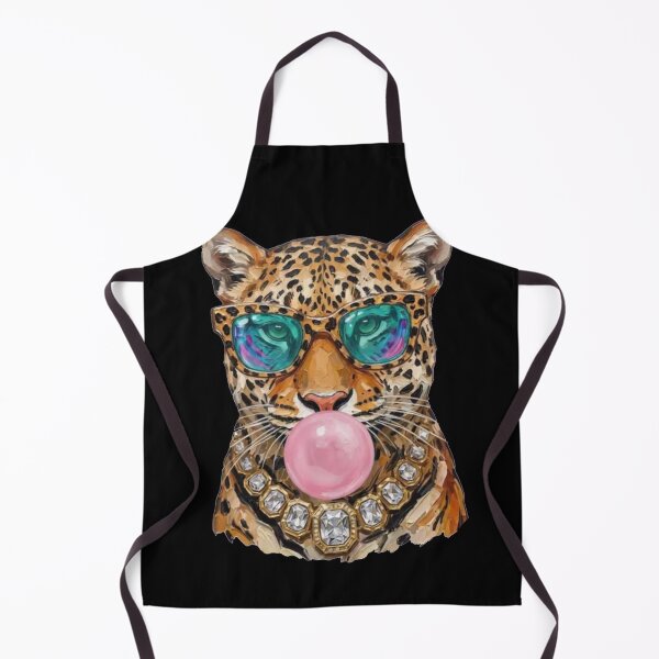 Item preview, Stylish Leopard with Sunglasses & Bubble Gum | Glam Animal Fashion designed and sold by Gbriel3.