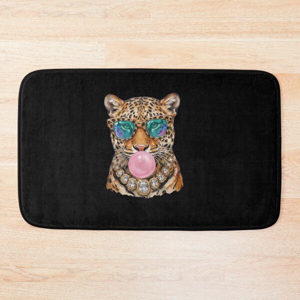 Item preview, Stylish Leopard with Sunglasses & Bubble Gum | Glam Animal Fashion designed and sold by Gbriel3.