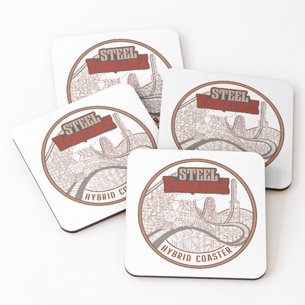 Item preview, Steel Vengeance Logo Illustration - Cedar Point Hybrid Ride (Theme Park Fan Art ) designed and sold by FoolishDreamers.