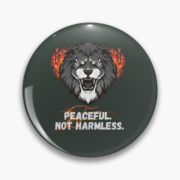 Item preview, Peaceful Not Harmless Lion designed and sold by AhmadAnnaPrints.