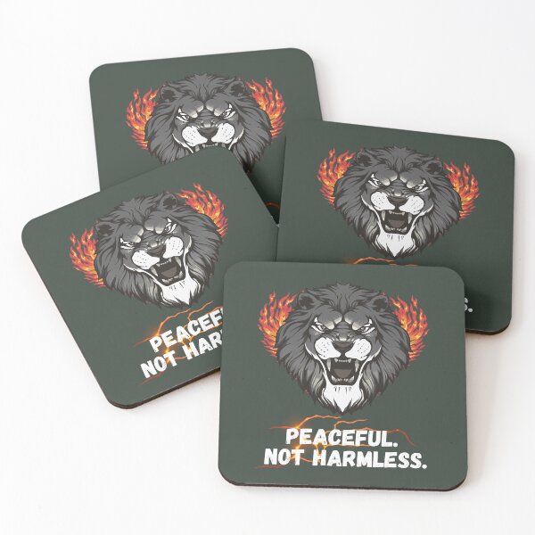 Item preview, Peaceful Not Harmless Lion designed and sold by AhmadAnnaPrints.