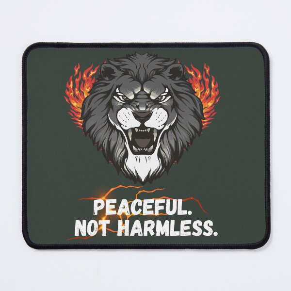Item preview, Peaceful Not Harmless Lion designed and sold by AhmadAnnaPrints.