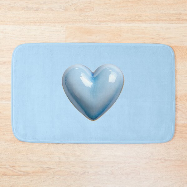 Item preview, Blue Glossy Heart 3D Render Art designed and sold by jianina-alondra.