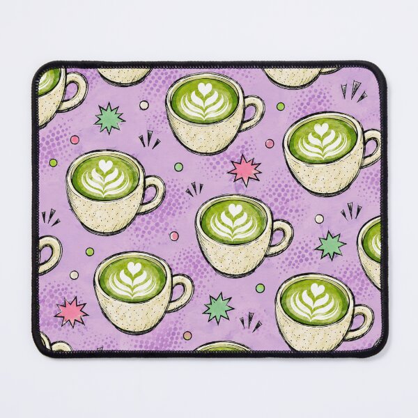 Item preview, Matcha Latte Doodle Pattern Hand Drawn Green Tea Graphic Tee designed and sold by TM DESIGNS AND MORE.