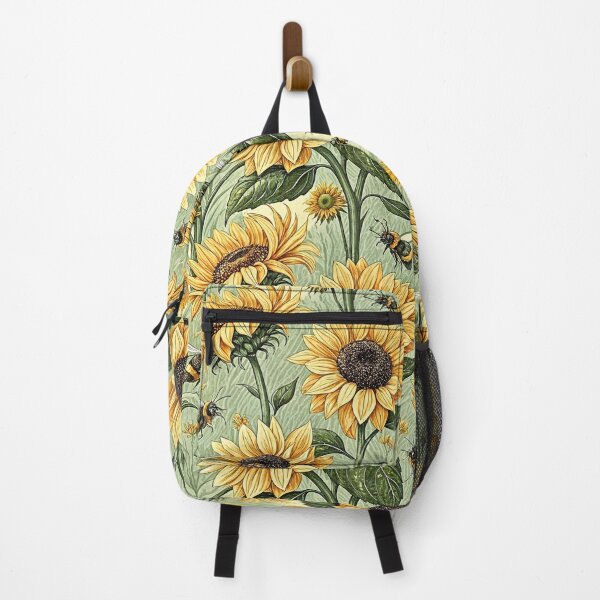 Item preview, Vintage Sunflower And Bumblebee Garden designed and sold by Storybook Botanica.